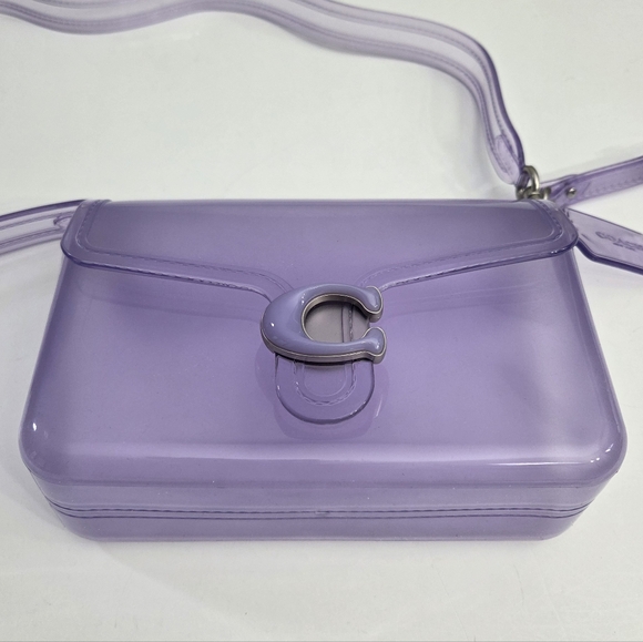 NEW COACH JELLY TABBY BAG - LIGHT VIOLET PURPLE - Picture 4 of 12